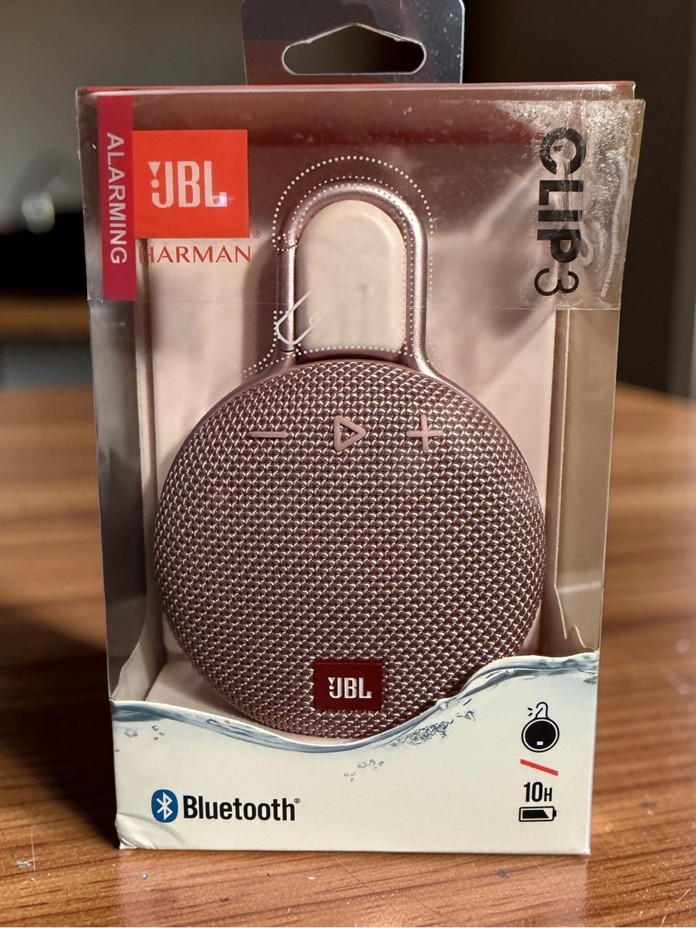 JBL Blue Tooth Speaker NWT Rose Gold Clip 3 Portable Bluetooth Speaker